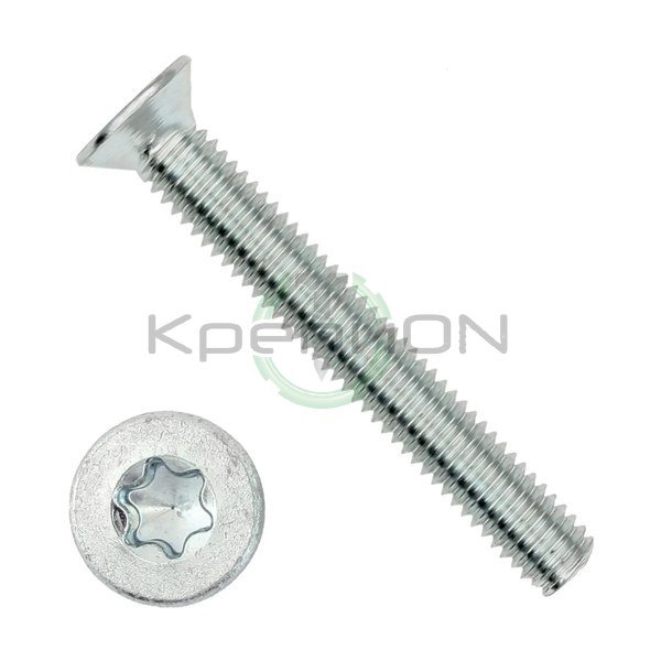 Винт с потайной головкой и шлицем TORX ISO 14581, кл. 8.8, цинк